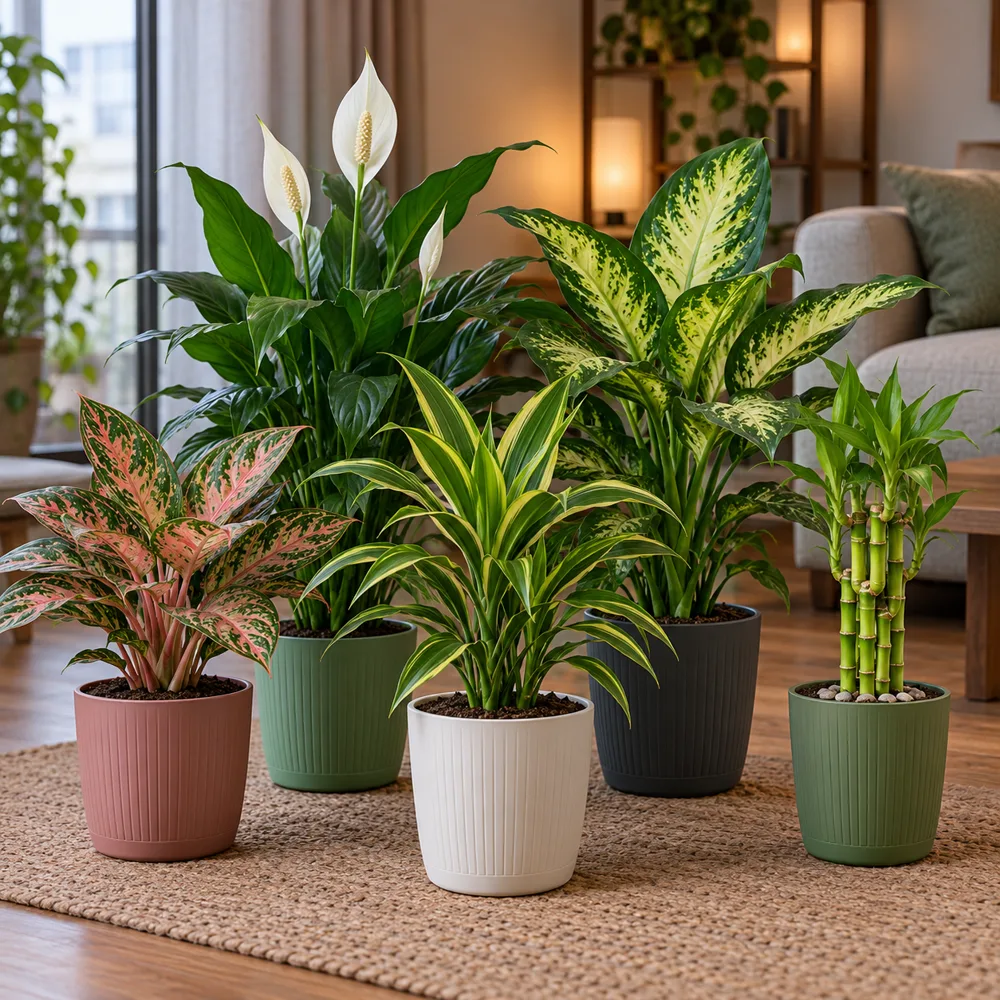 Compact home indoor plant bundle