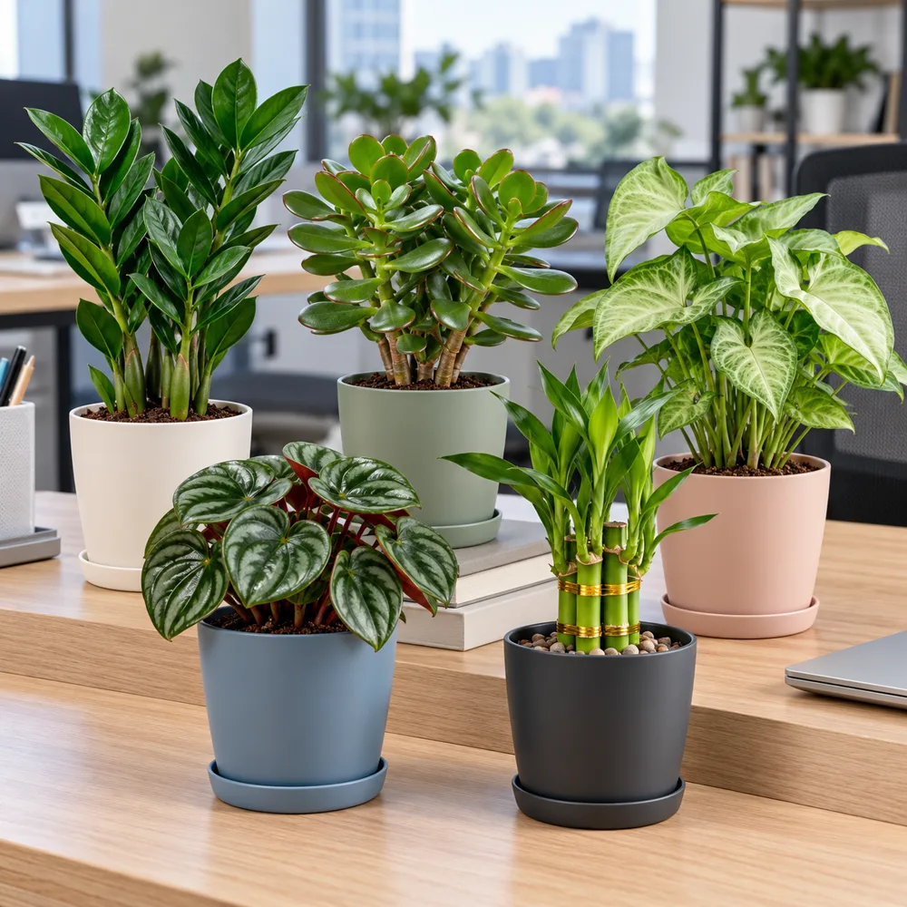 Office reception five plant bundle